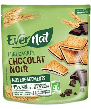 Evernat - Mini square dark chocolate biscuits 180g - Sold per unit - Buy Online on GoSupps.com
