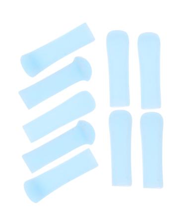 NIYANGLE 10pcs Silicone Ear Cleaner Replacement Tips Ergonomic Ear Wax Removal Accessories for Adults Soft and Gentle for Comfortable