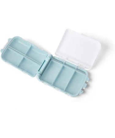 Travel Pill Organizer | 8 Compartment Portable Case for Medications | Holds Various Sizes | Extra Compartment for Bandages | Essential Travel Accessory - Buy Online on GoSupps.com
