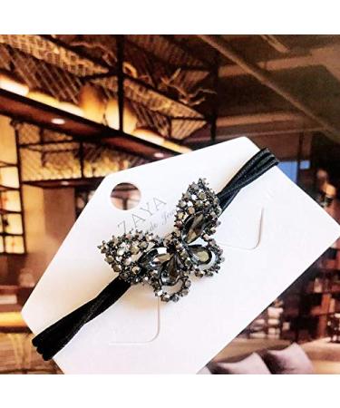 Xiwstar Crystal Rhinestone Butterfly Hair Scrunchies - 2 Pack | Elegant Women Girls Hair Accessories - Buy Online on GoSupps.com