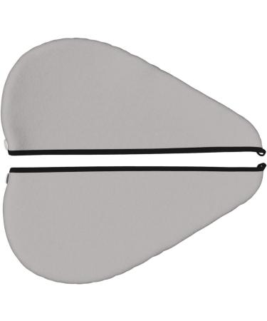 Quick-Dry Hair Towel Wrap | Button Hair Drying Turban | Soft Head Towel for Fast Hair Drying (Gray - Buy Online on GoSupps.com