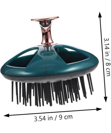 Collbath Shampoo Kamm Scalp Massager | Travel Compact Scalp Brush | Durable Scalp Peeling Accessory | Hotel & Home Use | Green 9x8cm - Buy Online on GoSupps.com