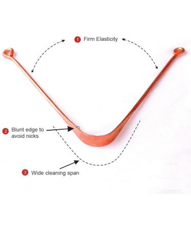 Set of 12 Pure Copper Tongue Cleaners - Ayurvedic Oral Care Scraper for Men and Women - Buy Online on GoSupps.com