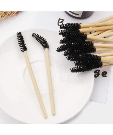 30pcs Disposable Eyelash Brush Set - Eco-Friendly Bamboo Handle Eyebrow Applicators for Makeup Artists - Buy Online on GoSupps.com