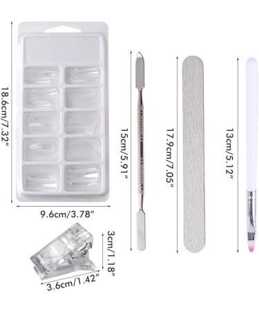 wueiooskj Nail Extend Gel Tips Professional Polish Kit Handheld Manicure Tools Home Salon Shop Beginners Adults CHildren Makup Type1 - Buy Online on GoSupps.com