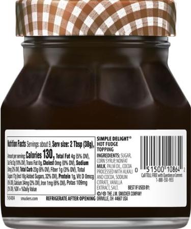 Smuckers Simple Delight Hot Fudge Topping 326g - Buy Online on GoSupps.com