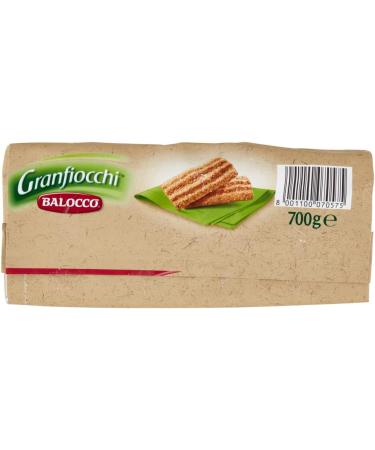 Balocco Granfiocchi Biscotti Integrali Pack of 6 whole grain biscuits with whole grains and brown sugar grains 700 g - Buy Online on GoSupps.com