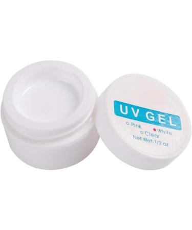 Nail Extension Gel Solid Gel Glue for Nail Tips Manicure UV Gel Builder Nail Glue for Nail Art Rhinestone DIY Manicure Home Salon(White) - Buy Online on GoSupps.com