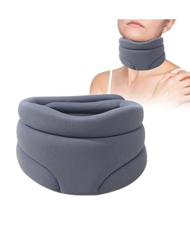 Kidmis Correct Neck Brace Neckstrecker Neck Support Neck Brace for Sleeping Soft Foam Neck Support Brace for Pressure Relief (gray)