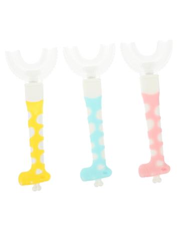 FOMIYES 6 STK children's toothbrush toothbrushes for children finger brush made of silicone U-shaped toothbrush for children's cleaning brush mouth cleaning tool for children toothbrush made of silicone ABS