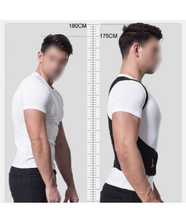 Alloy Bar Posture Corrector - Adjustable Shoulder & Back Brace for Clavicle Support - Slouching & Hunching Trainer (L Code - Buy Online on GoSupps.com