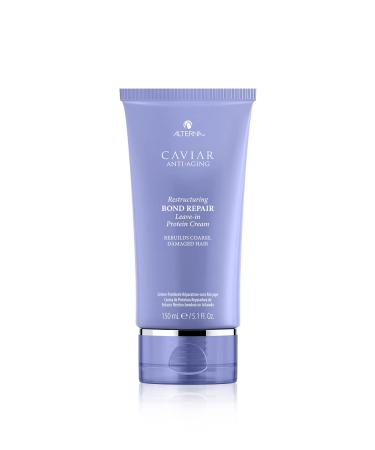 Alterna Caviar Anti-Aging Restructuring Bond Repair Leave-in Protein Cream | Strengthens & Protects Damaged Hair | Sulfate Free, 5.1 Fl Oz