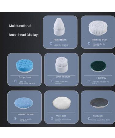 Jbnmvc Electric Scrubber Electric Bathroom Cleaning Brush Suitable for Cleaning Walls/Floors/Bathrooms/Kitchens/Cars - Buy Online on GoSupps.com
