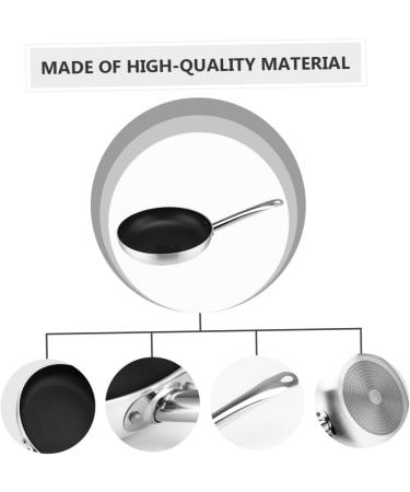 Milisten 2 Pcs Aluminum Steak Skillet Kitchen Grill Pan Aluminum Frying Pan Griddle for Induction Cooktop Non- Stick Frying Wok Flat Bottom Wok Egg Pan Practical Kitchenware Pancake Pan Gas Silverx2pcs 39.5X20CMx2pcs - Buy Online on GoSupps.com