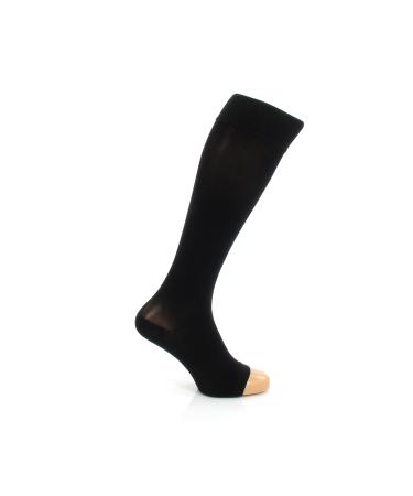 BORT AktiVen 100 CCL2 AD compression stockings short without toe 6 black