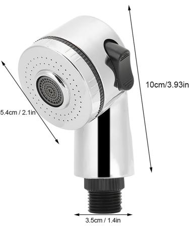 Handheld Hair Salon Shampoo Basin Faucet Hair Salon Shampoo Adapter Shower Head Accessory Hair Washing Sprayer Head for Shampoo Bed Chairs (Side Switch Type) - Buy Online on GoSupps.com