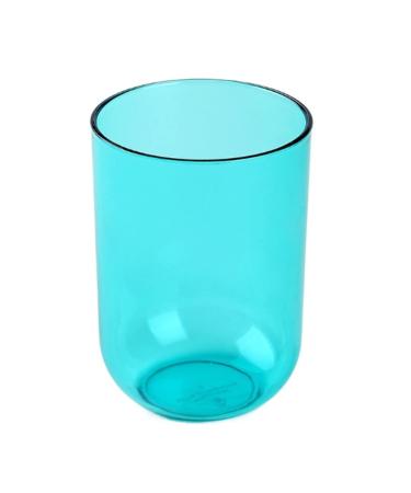 DIGJOBK Zahnb rstenbecher Bathroom Washing Cup HomeToothbrush Cups Plastic Transparent Mouthwash Cup(Color:Blue) Blau