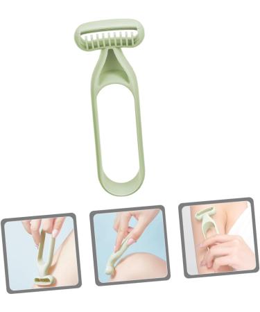 Hoement 2Pcs Handy Body Hair Remover for Women with Abs Material Smooth Shave Function for Armpits Legs Bikini Portable Manual Trimmer for Daily Use Wet Shaving - Buy Online on GoSupps.com