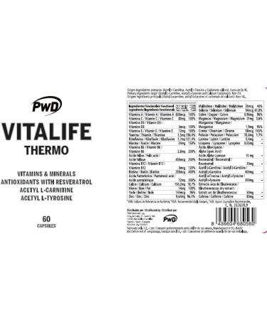 PWDNUTRITION PWD Vitalife Thermo 60 Capsules - Buy Online on GoSupps.com
