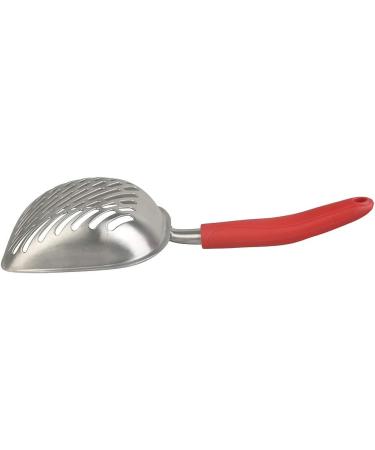 Large Metal Cat Litter Box Scoop Stainless Aluminum Alloys 13.8"*5.5"*1.8" (Red Handle) - Buy Online on GoSupps.com
