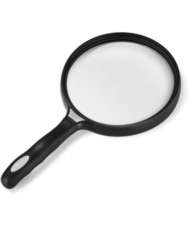 130mm Large Lens Handheld Magnifier 2.5X Reading Newspaper Map Magnifying Glass Ergonomic Handle Loupe Small Gift - Buy Online on GoSupps.com