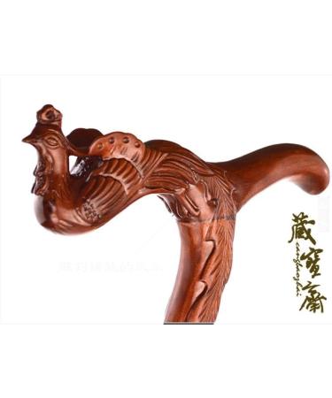 Wooden Walking Stick Solid Cane Natural Hardwood Crutches Solid Wood Old Man Walking Stick Walker Feet Rod - Buy Online on GoSupps.com