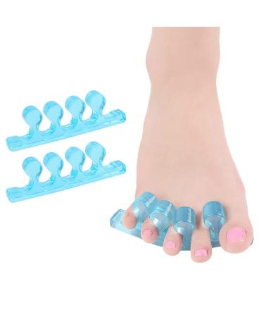 Silicone Toe Separators for Pedicures - 3 Pairs Straightener Spacers for Bunions - Blue Silicone Gel Orthotics for Men and Women - Buy Online on GoSupps.com