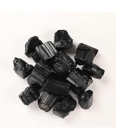 Crystal TOME Large 1" 0.45 lb Bulk Rough Black Tourmaline Crystal Rocks for Tumbling Cabbing Decoration Polishing Wicca Reiki Healing Crystals - Natural Raw Stones 200 Grams - Buy Online on GoSupps.com