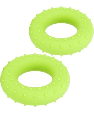 Verdant Touch Grip Thickening Ring - 2 Pack Silicone O-Shape for Forearm Training - 13.6 kg Muscle Coach - Green - Enhance Grip Strength - Buy Online on GoSupps.com