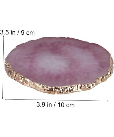 Mikinona Mikinona Cosmetic Mixing Palette Eyeshadow Palette Makeup Palette Resin Coaster Resin Tray Paint Holder Round Purple Tray Nail Frame - Buy Online on GoSupps.com