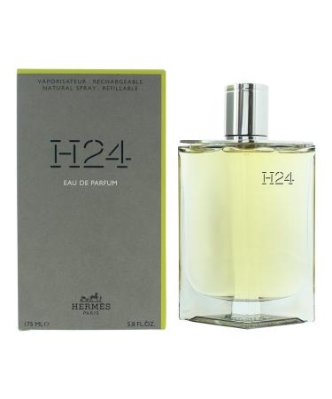 Hermes H24 for Men Eau de Parfum Spray 5.9 Ounce (Refillable) Citrus 5.9 Fl Oz (Pack of 1)