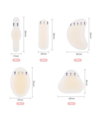 Buy Gel Hydrogel Pavement - 20 Silicone Heel Protectors Invisible Bladder Plasters & Bandages for Feet | International Shipping Available - Buy Online on GoSupps.com