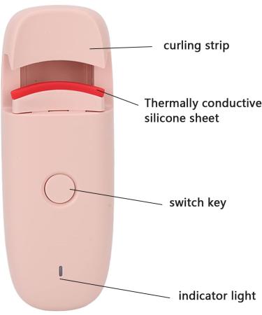 Heated Eyelash Curlers Electric Lash Curler with Larger Heating Silicone Pad Small Portable USB Charging Constant Temperature Lasting Styling Electric Eyelash Curler (2) - Buy Online on GoSupps.com