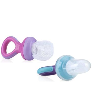 Nuby Nibbler Mesh First Soft Foods Feeder 2pk - Colors May Vary - Buy Online on GoSupps.com