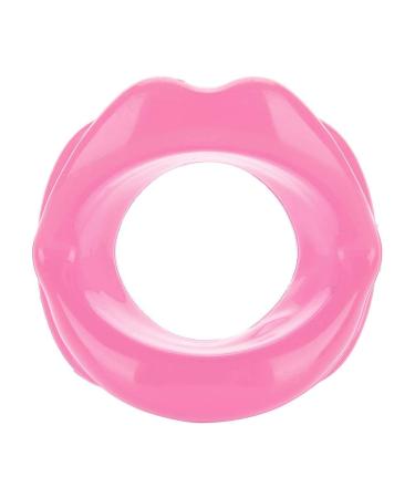 Silicone Face Mouth Tightener Rubber Anti-wrinkle Anti-aging Mouth Muscle Tightener Face Exercise Lips Face Exerciser Facal Yoga for Skin Tighten Firm(Pink)