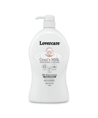 Lover's care goat's milk shower cream 40.7 oz (1200ml) -Pearl Powder plus Bio Nutrient