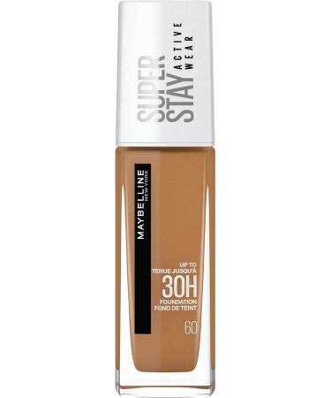 Maybelline New York Super Stay Waterproof Foundation No. 60 Caramel - Long-Lasting High Opacity Makeup (30 ml) - Buy Online on GoSupps.com