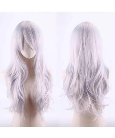 20 Grey/Silver Long Wavy Wig for Costume Party & Cosplay - TRIXES - Buy Online on GoSupps.com