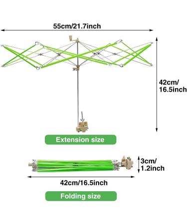 Yarn Swift Umbrella Swift Yarn Winder | Hand-Operated Tabletop Knitting Ball Winder for Fiber, Wool, String, Thread, Skein Holder - Buy Online on GoSupps.com
