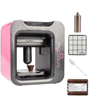 Mycusini 2.0 3D printer chocolate |Chocolate printer |Kuchendeko |edible decoration |Child -light service |Personalized chocolate (Passion Pink)