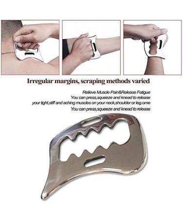 Stainless Steel Gua Sha Scraping Massage Tool - Effective Soft Tissue Mobilization for Body Pain Relief | Shop Internationally - Buy Online on GoSupps.com