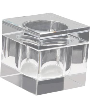 POPETPOP 5pcs nail art crystal cup liquid powder dappen dish nail art glass cup nail art liquid nail brush holder tools crystal nail art dish monomero manicure soaking bowl crystal glass 5.5x5.5cmx5pcs Transparentx5pcs - Buy Online on GoSupps.com