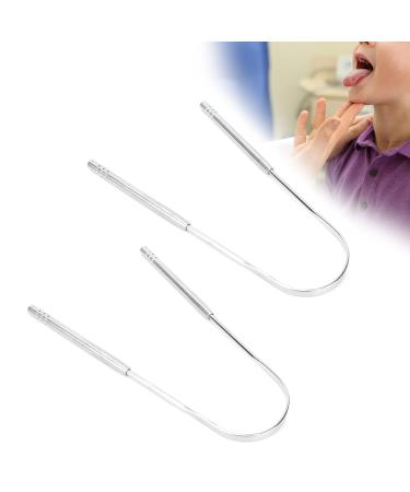U-Shaped Stainless Steel Tongue Scraper | Effective Bad Breath Removal | Ergonomic Tongue Cleaner for Oral Health - Buy Online on GoSupps.com