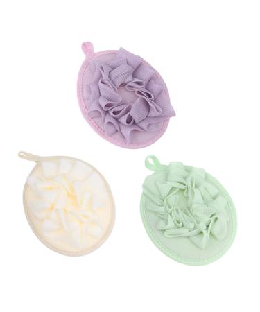 FRCOLOR 3pcs Bath Mitt Shower Gloves Exfoliating for Bathing Bath for Shower Loofah Dish Sponge Shower Loofah Bath Flower Exfoliating Gloves Bathroom Accessories Scrub Body