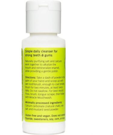 Uncle Harry's Unscented Tooth Powder - All-Natural Enamel Support for Sensitive Teeth Gum Health & Fresh Breath - 2 oz - Buy Online on GoSupps.com