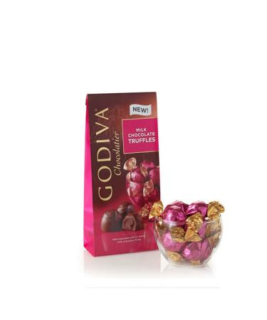 GODIVA Chocolatier Assorted Milk Chocolate Truffles, 7oz 19 Count (Pack of 1)
