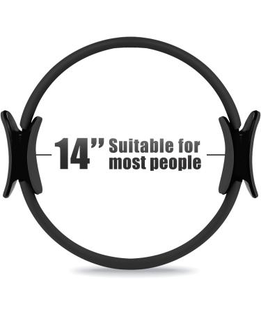 RitFit Pilates Ring - 14 Inch Magic Fitness Circle for Toning Inner & Outer Thighs  Bonus Workout Guide Included BlackN - Buy Online on GoSupps.com