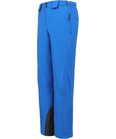 AOLI RAY Men's Waterproof Ski & Snowboard Bib Pants - Windproof Lined Removable Straps - Small Blue - Buy Online on GoSupps.com
