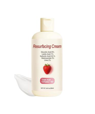Strawberry skin peeling cream 200 ml moisturizing cream for uneven skin softening lotion for body face legs arms and neck for women men young people and girls for pimples