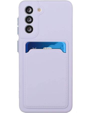 Tivenfezk Nadoli Silicone Case for Samsung Galaxy A34 5G - Ultra Thin Shockproof Wallet TPU Cover with Credit Card Holder in Purple - Buy Online on GoSupps.com